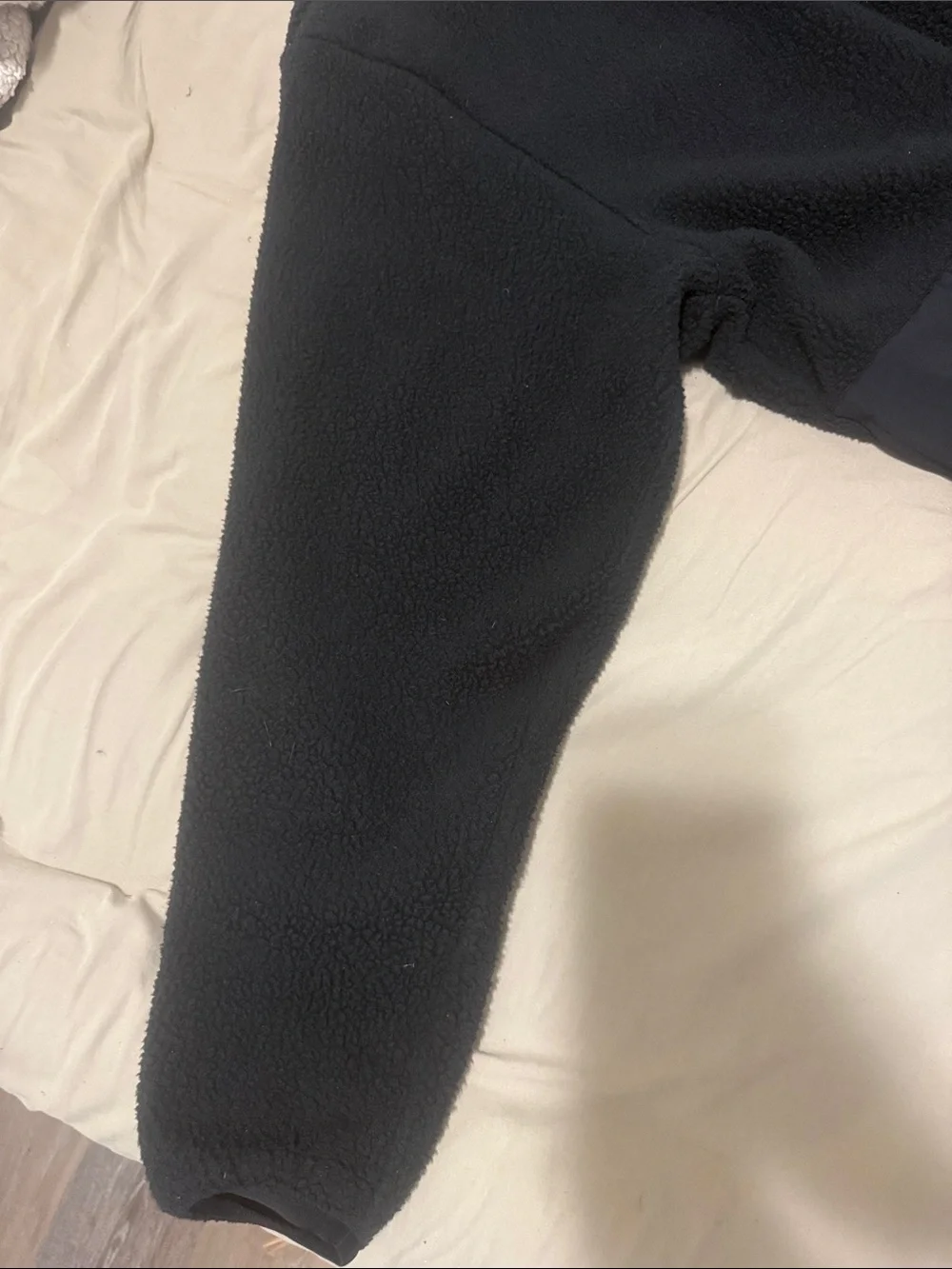 Nike Black Sherpa Fleece Zip Jacket
